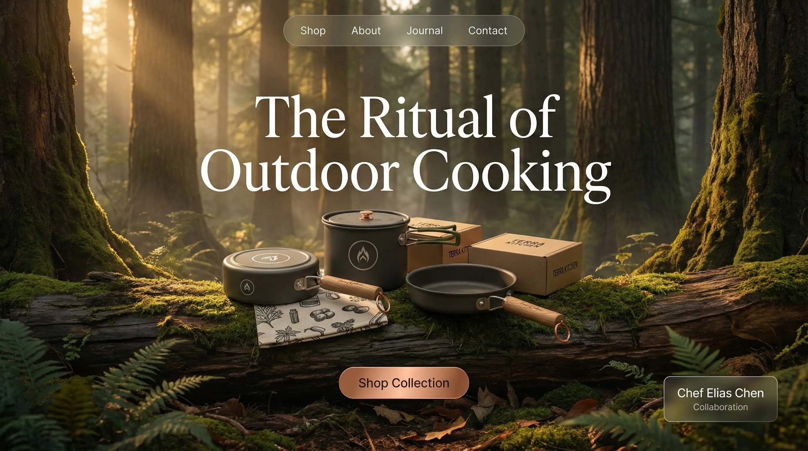 Camping gear storefront