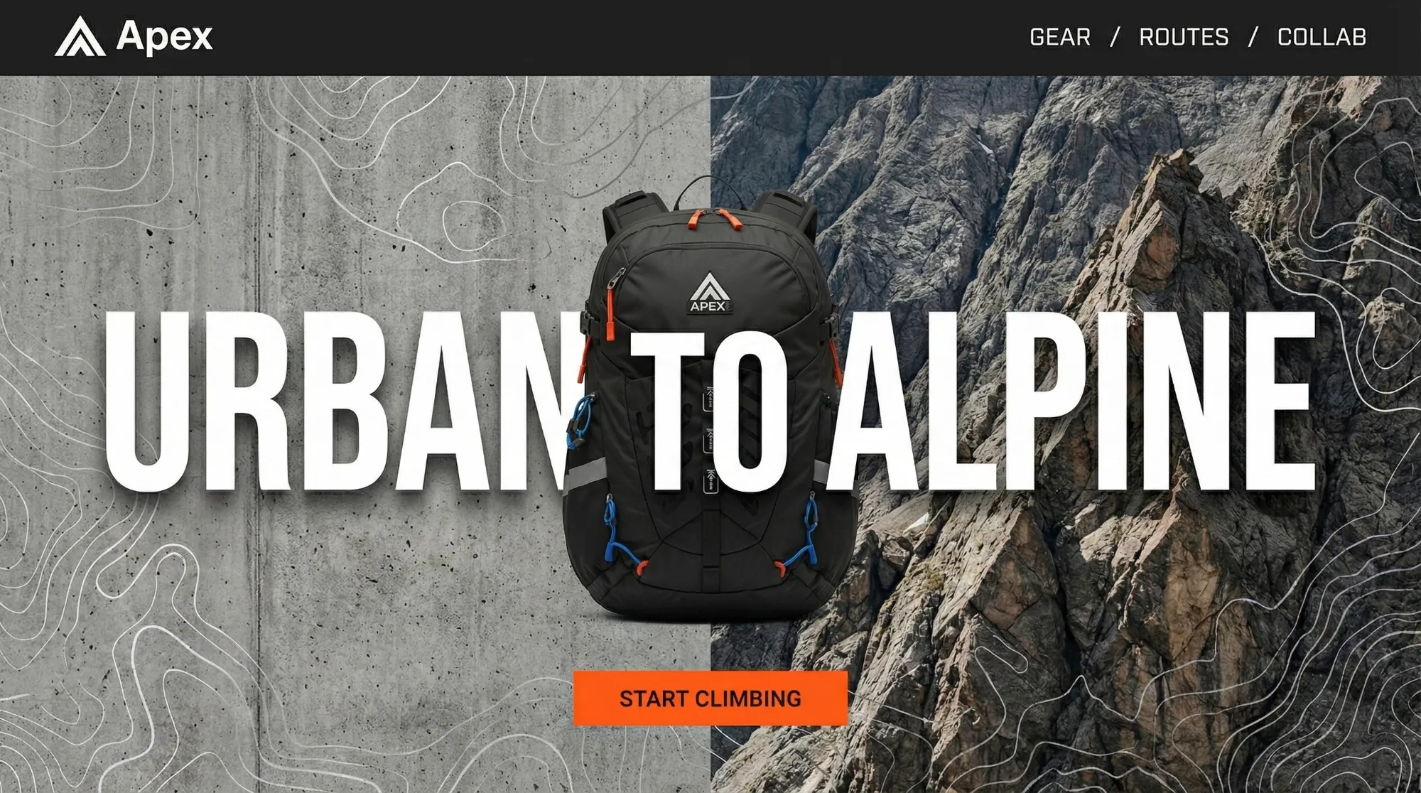Outdoor sports equipment storefront